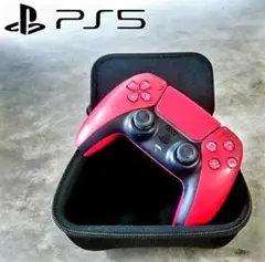 ★PS5 DualSenseワイヤレスコントローラーコズミックレッド美品★
