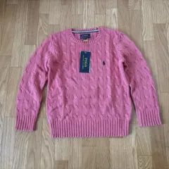 新品】リランドチュール POLO BCSコラボ ケーブルポロニット 2 ピンク