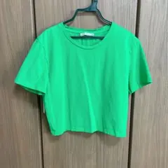 ZARA クロップド丈　トップス　Tシャツ