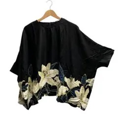 【カヤ】百合薫トップス ブラック