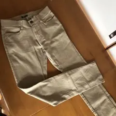 ストレッチパンツ　リボンポッケ　ベージュ　w64のサムネイル