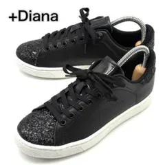 ✨新品級✨ ＋diana プラスダイアナ グリッター ラメ　黒　スニーカーのサムネイル