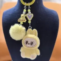 ラブブ LABUBUキャラクターキーホルダー・ポンポン付き