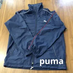 PUMA ネイビー フルジップジャケット　Mサイズ？　ヴィンテージ
