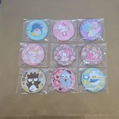 サンリオキャラクターズ　刺繍　缶バッジ　食玩　ビスケット　バンダイ