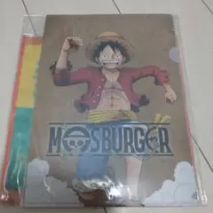 ワンピース　 MOS BURGER 　クリアファイルとタオルセット