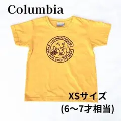 コロンビア　Columbia　XSサイズ　キッズ　半袖　Tシャツ　熊　イエローのサムネイル