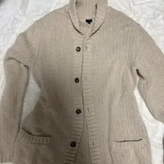 【Gap】ベージュ カーディガン Lサイズ