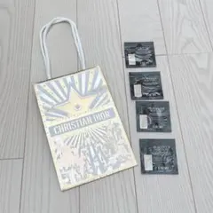 【新品】DIOR ショップ袋×1、サンプル×4 リキッドファンデーション