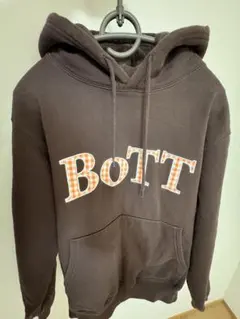 BoTT フーディー　ブラウン パーカ 25S－9－Washed Script Logo Zip