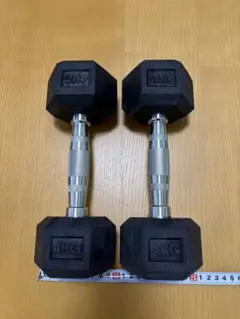 AVG 4kg 六角形ダンベル 2個セット