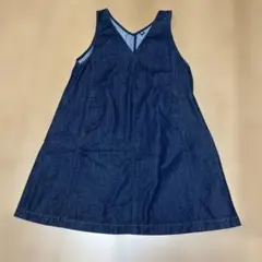 UNIQLO キッズ デニムジャンパースカート 130サイズ