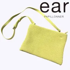 極美品　ear PAPILLONNER イアパピヨネ　エンボスショルダーバッグ