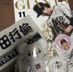読売ジャイアンツ グッズセット ( タオル ステッカー バッジ 雑誌 等 ).