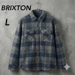 BRIXTON ブリクストン チェック柄 フリースジャケット L 極暖のサムネイル