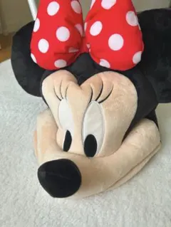 ミニーマウス 帽子 赤い水玉リボン