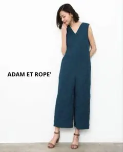 ADAM ET ROPE'◆フラワーレースロンパース◆グリーン系◆FREE