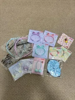 キッズ　アクセサリー　ブレスレット　ヘアゴム　カチューシャ　リング
