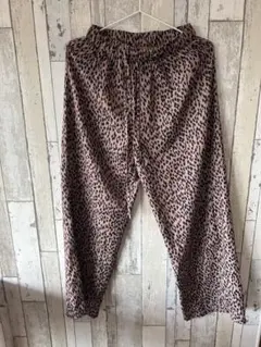 お値下げ　ヒョウ柄 ワイドパンツ ゴムウエスト　レオパード柄