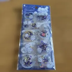 スパンコールパーティー シール シマエナガ　1個