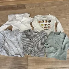 Bebe Holic チェック柄襟付き長袖トップス他4点