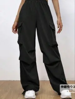 SHEIN カーゴパンツ 黒 Lサイズ