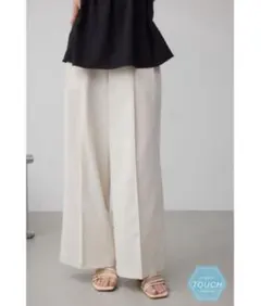 C/T撥水タックワイドパンツ アズールバイマウジー