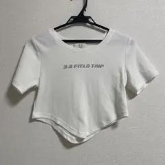 3.3 FIELD TRIP クロップドTシャツ ホワイト