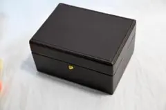 黒 レザー コレクションボックス 中型