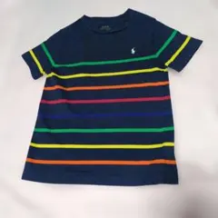 ポロラルフローレン カラフルストライプ Tシャツ