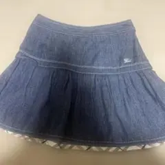 バーバリーブルーレーベル　デニム フレアスカート ひざ丈のサムネイル