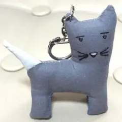ネコ ぬいぐるみキーホルダー ハンドメイド