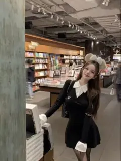 【SHEIN】ブラックミニワンピース