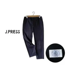 J.PRESS/ ジェイプレス コットンテーパードアンクルパンツ ネイビーのサムネイル