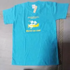 Merci au ciel プリントTシャツ ブルーのサムネイル