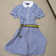 美品！Polo Ralph Lauren 半袖シャツワンピース 10歳用