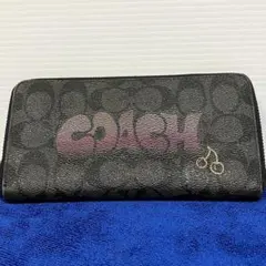 希少　コーチ シグネチャー グラフィティ ロゴ さくらんぼ 黒 F36079