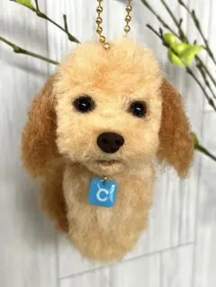 翠sui様確認用　羊毛フェルト犬　ポメプーのチャーム