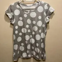 センソユニコ m_mefuカットソー美品 センソユニコ m-mefu ドット柄 半袖Tシャツ ホワイト サイズ40 - メルカリ