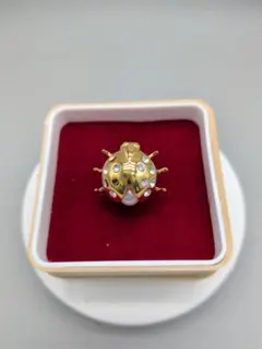 ①あこや真珠 てんとう虫 タイピン 6.2mm｜アウトレット まとめ割対象