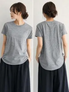 【AURALEE】グレーTシャツ 日本製 コットン100% Mのサムネイル