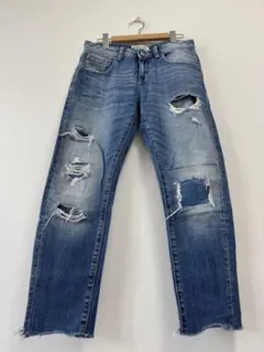 ザラ　ZARA ダメージデニム　スキニーパンツ