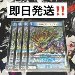 【24時間以内発送‼︎】ネ申マニフェスト カリスママニフェスト　４枚