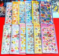 プチドロップステッカー ディズニー マーベル ズートピア ツムツム 12個 正規