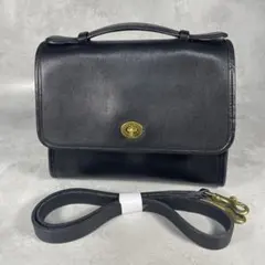 ✨極美品✨オールドコーチ 2way ショルダーバッグ レザー ブラック 9870