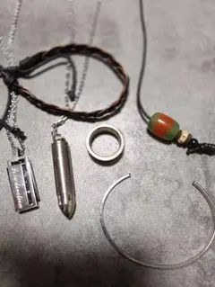 アクセサリ　まとめ売り　8点セット　メンズ　指輪　ブレスレット　ネックレス