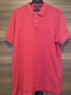 Polo Ralph Lauren ピンクポロシャツ XL カスタムフィット