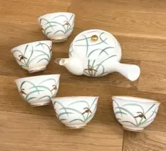 最終価格！陶器　香蘭社　茶器揃い　茶器セット　急須　湯呑み5個