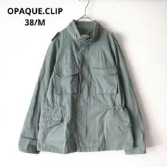 OPAQUE.CLIP ジャケット ブルゾン 綿100% ブルーグレー 38/M