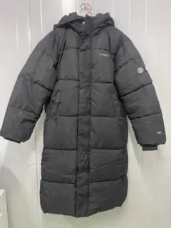 Q#000696 メンズ黒色の中綿ジャケット